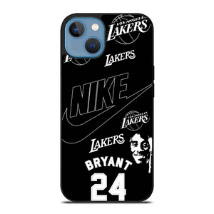 KOBER BRYANT LAKERS NIKE BLACK iPhone 13 Case Cover KOBER BRYANT LAKERS NIKE BLACK iPhone 13 Case Cover