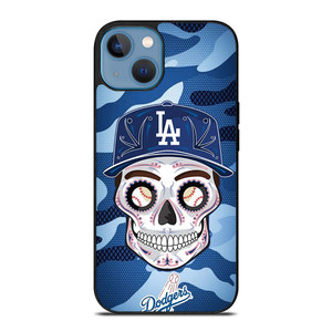 LA DODGERS SKULL CAMO iPhone 13 Case Cover LA DODGERS SKULL CAMO iPhone 13 Case Cover