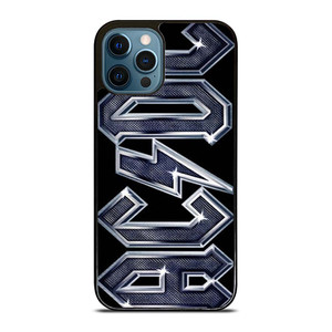 ACDC METAL CARBON LOGO iPhone 12 Pro Max Case Cover