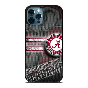 ALABAMA CRIMSON TIDE CARBON iPhone 12 Pro Max Case Cover