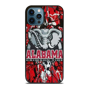 ALABAMA CRIMSON TIDE SPLASHED LOGO iPhone 12 Pro Max Case Cover