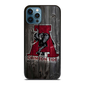 ALABAMA CRIMSON TIDE WOODEN ICON iPhone 12 Pro Max Case Cover