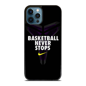 BASKETBALL NEVER STOPS BLACK MAMBA iPhone 12 Pro Max Case Cover