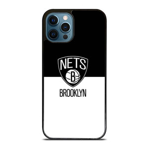 BROOKLYN NETS NBA BLACK WHITE iPhone 12 Pro Max Case Cover