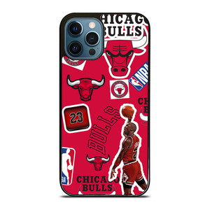 CHICAGO BULLS STICKER BOMB iPhone 12 Pro Max Case Cover