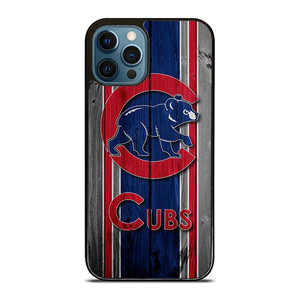 CHICAGO CUBS WOODEN LOGO iPhone 12 Pro Max Case Cover CHICAGO CUBS WOODEN LOGO iPhone 12 Pro Max Case Cover