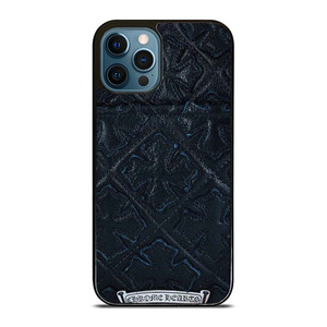 CHROME HEARTS LEATHER iPhone 12 Pro Max Case Cover