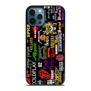 CLASSIC ROCK BAND COLLAGE iPhone 12 Pro Max Case Cover