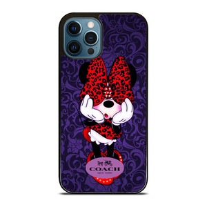 COACH MINNIE MOUSE PURPLE iPhone 12 Pro Max Case Cover