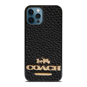COACH NEW YORK BLACK LEATHER 2 iPhone 12 Pro Max Case Cover COACH NEW YORK BLACK LEATHER 2 iPhone 12 Pro Max Case Cover