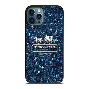 COACH NEW YORK BLUE STONE iPhone 12 Pro Max Case Cover COACH NEW YORK BLUE STONE iPhone 12 Pro Max Case Cover