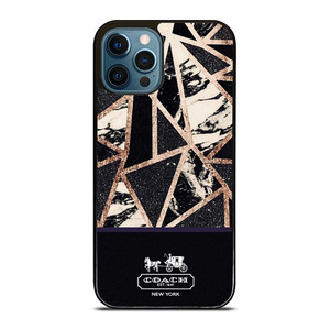 COACH NEW YORK GOLD BLACK TEXTURE iPhone 12 Pro Max Case Cover COACH NEW YORK GOLD BLACK TEXTURE iPhone 12 Pro Max Case Cover