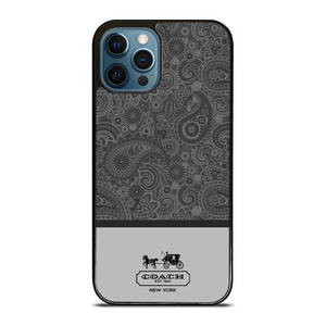 COACH NEW YORK GREY BATIK iPhone 12 Pro Max Case Cover COACH NEW YORK GREY BATIK iPhone 12 Pro Max Case Cover
