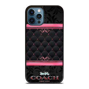 COACH NEW YORK PINK BLACK iPhone 12 Pro Max Case Cover
