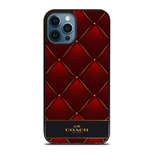 COACH NEW YORK RED GOLD iPhone 12 Pro Max Case Cover