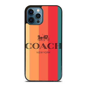 COACH NEW YORK STRIPES 2 iPhone 12 Pro Max Case Cover