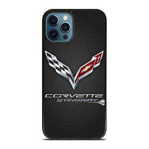 CORVETTE STINGRAY C7 CARBON LOGO iPhone 12 Pro Max Case Cover