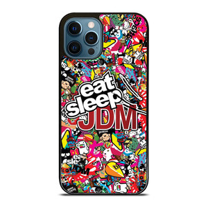 EAT SLEEP JDM STICKERS iPhone 12 Pro Max Case Cover
