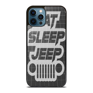 EAT SLEEP JEEP LOGO iPhone 12 Pro Max Case Cover