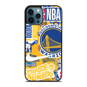 GOLDEN STATE WARRIORS NBA STICKER BOMB iPhone 12 Pro Max Case Cover
