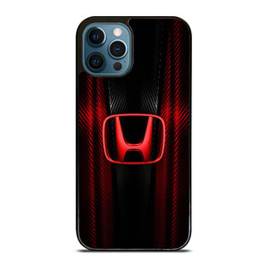 HONDA LOGO RED CARBON iPhone 12 Pro Max Case Cover