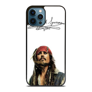 JACK SPARROW SIGNATURE PIRATES OF THE CARIBBEAN  iPhone 12 Pro Max Case Cover