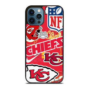 KANSAS CITY CHIEFS NFL STICKER BOMB iPhone 12 Pro Max Case Cover