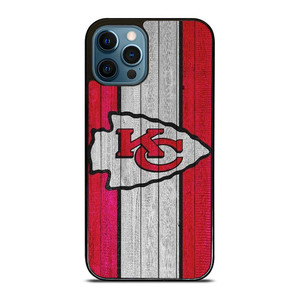 KANSAS CITY CHIEFS WOODEN LOGO iPhone 12 Pro Max Case Cover