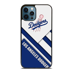 LA DODGERS WHITE BLUE STRIPS iPhone 12 Pro Max Case Cover