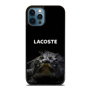 LACOSTE CROCODILE BLACK iPhone 12 Pro Max Case Cover LACOSTE CROCODILE BLACK iPhone 12 Pro Max Case Cover