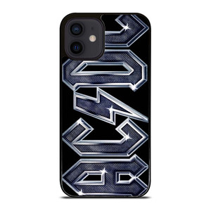 ACDC METAL CARBON LOGO iPhone 12 Mini Case Cover