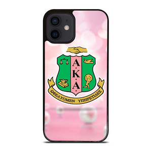 AKA PINK AND GREEN LOGO 2 iPhone 12 Mini Case Cover
