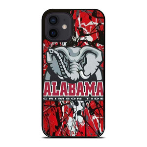 ALABAMA CRIMSON TIDE SPLASHED LOGO iPhone 12 Mini Case Cover