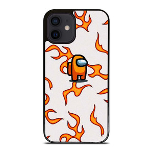 AMONG US ORANGE FLAMES iPhone 12 Mini Case Cover