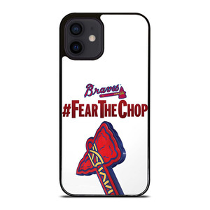 ATLANTA BRAVES FEAR CHOP SLOGAN iPhone 12 Mini Case Cover ATLANTA BRAVES FEAR CHOP SLOGAN iPhone 12 Mini Case Cover