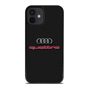 AUDI QUATTRO CARBON LOGO iPhone 12 Mini Case Cover AUDI QUATTRO CARBON LOGO iPhone 12 Mini Case Cover