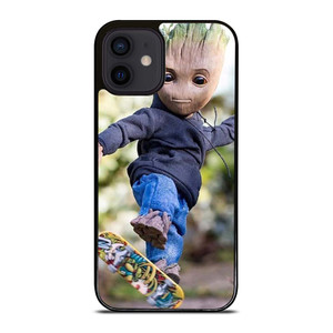 BABY GROOT SKATEBOARD iPhone 12 Mini Case Cover