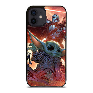 BABY YODA AND THE MANDALORIAN STAR WARS iPhone 12 Mini Case Cover