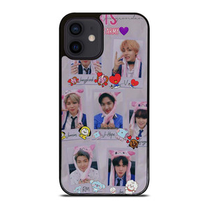 BANGTAN BOYS FACE BTS iPhone 12 Mini Case Cover BANGTAN BOYS FACE BTS iPhone 12 Mini Case Cover