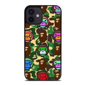 BAPE BABY MILO CAMO iPhone 12 Mini Case Cover BAPE BABY MILO CAMO iPhone 12 Mini Case Cover