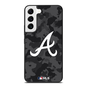 ATLANTA BRAVES BASEBALL BLACK CAMO Samsung Galaxy S22 Case Cover ATLANTA BRAVES BASEBALL BLACK CAMO Samsung Galaxy S22 Case Cover