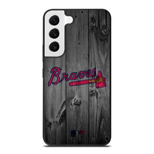 ATLANTA BRAVES BASEBALL MLB WOOD LOGO Samsung Galaxy S22 Case Cover ATLANTA BRAVES BASEBALL MLB WOOD LOGO Samsung Galaxy S22 Case Cover