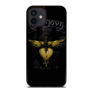 BON JOVI BAND GOLD LOGO iPhone 12 Mini Case Cover BON JOVI BAND GOLD LOGO iPhone 12 Mini Case Cover