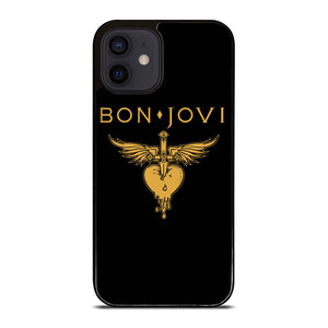 BON JOVI BAND LOGO GOLD iPhone 12 Mini Case Cover BON JOVI BAND LOGO GOLD iPhone 12 Mini Case Cover