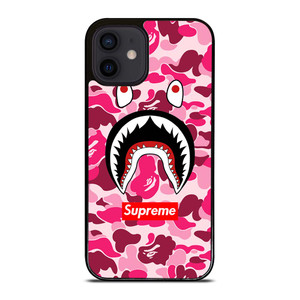 CAMO BATHING APE SUPREME PINK iPhone 12 Mini Case Cover