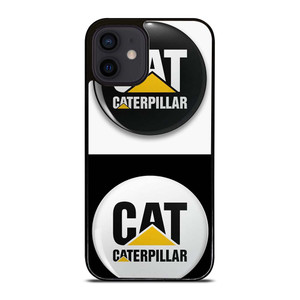 CAT CATERPILLAR WHITE BLACK iPhone 12 Mini Case Cover CAT CATERPILLAR WHITE BLACK iPhone 12 Mini Case Cover