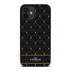 COACH NEW YORK GOLD PATTERN iPhone 12 Mini Case Cover
