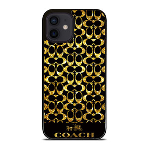 COACH NEW YORK GOLD iPhone 12 Mini Case Cover COACH NEW YORK GOLD iPhone 12 Mini Case Cover