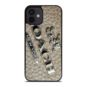 COACH NEW YORK LOGO ON LEATHER iPhone 12 Mini Case Cover