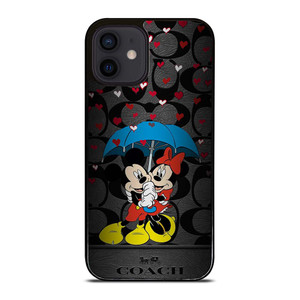 COACH NEW YORK MICKEY MINNIE MOUSE UMBRELLA iPhone 12 Mini Case Cover